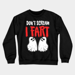 Ghost Fart Halloween Costume Crewneck Sweatshirt